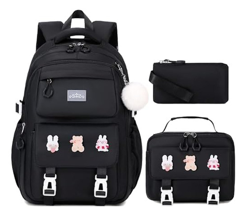 Juego De Mochila Para Niñas Para La Escuela, Mochila Para Ni