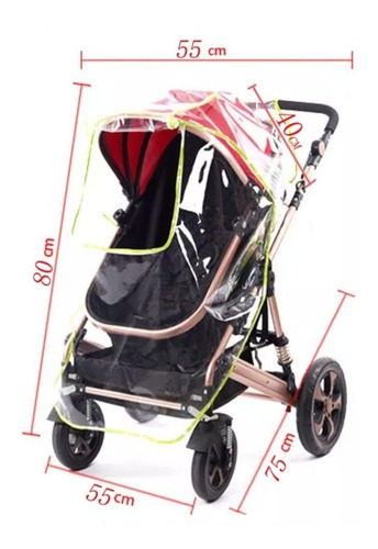 Imagen 2 de 4 de Cubre Coche Impermeables Cobertor Con Apertura Bebé