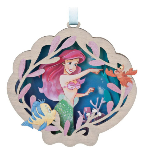 Adorno Artesanal Papel Disney Ariel La Sirenita Hallmark Color Multicolor