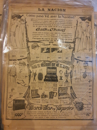Publicidad Orig.año 1923- E125957-gath&chaves-moda Y Regalos