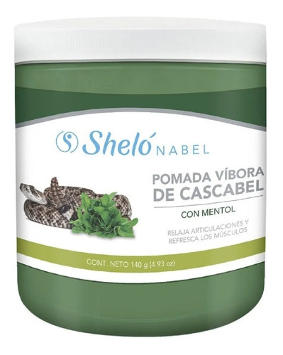 Pomada Víbora De Cascabel Con Mentol Sheló Nabel