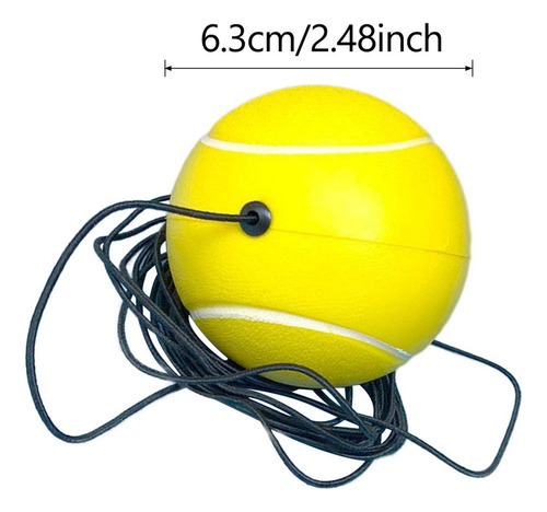 W 6 Pelota De Entrenamiento De Tenis Elástica Con