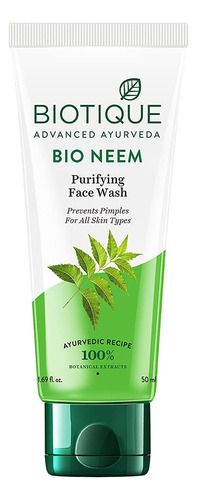 2 X Biotique Bio Neem Purifying Face Wash Fresh-foaming, 100