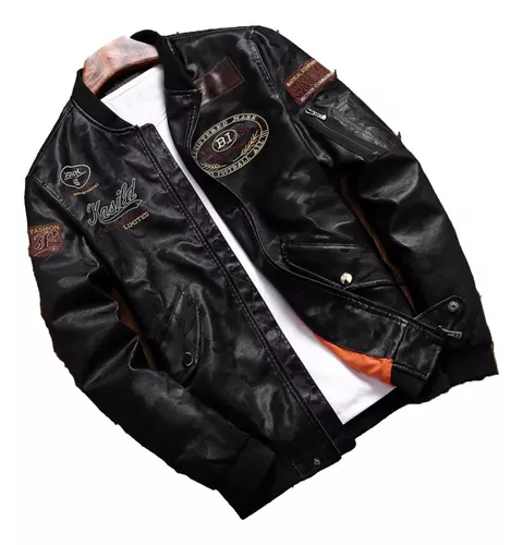 Chaqueta Aviador Bosi En Cuero | MercadoLibre 📦