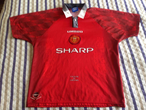 Jersey Manchester United 1996 Umbro Sharp De Época Beckham