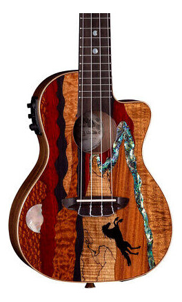 Luna Vista Stallion Concert Ukulele W/ Preamp And Gig Ba Eea