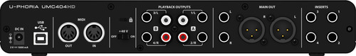 Imagem 3 de 4 de Interface De Audio U-phoria Umc 404hd - Behringer - Com Nota Fiscal E Garantia De 2 Anos Proshows !