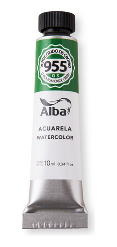 Acuarela Alba 10ml.verde Oxido Cromo 955
