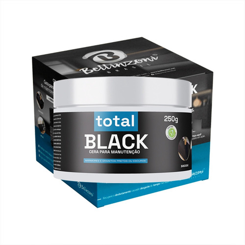 Total Black Ativa Cor Mamore Granito Pedras Escuras 250g