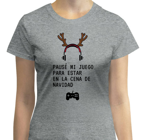 Playera Para Navidad - Cena De Navidad - Reno - Gamer