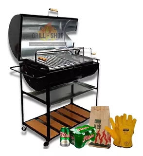 Parrilla Grill Shop De Acero Inoxidable 2 En 1