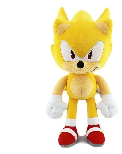 Peluche Súper Sonic Hedgehog 30 Cm Nuevo 