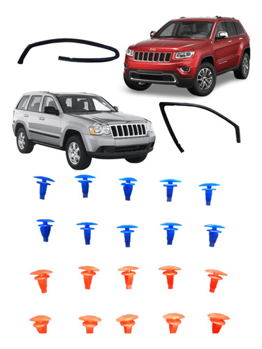 Grapas Clips Gomas Vidrio Jeep 4g Wk 20 Piezas