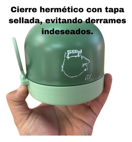 Mochila Impermeable Para Laptop Con Fiambrera Y Tazon Viaje Blanco/verde Liso