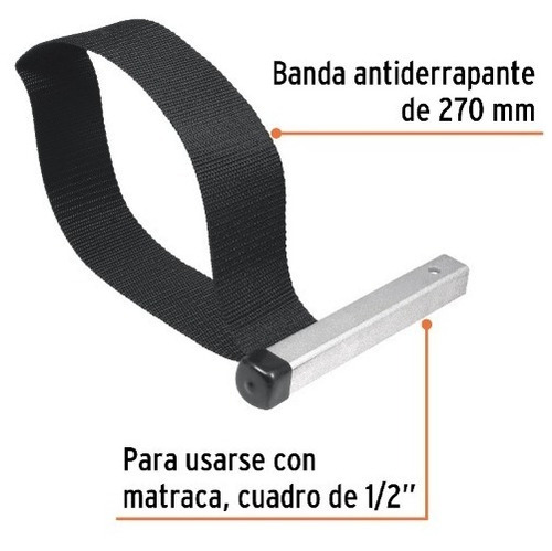 Imagen 2 de 4 de Zuncho De Banda De Nylon 6 Para Filtro De Aceite, Truper