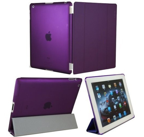 Estuche Protector Para iPad 2 3 4 Magnetico + Vidrio Templad