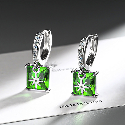 Pendientes Aretes Colgantes De Joyeria Fina Plata 925 Moda Para Mujer Moissanitae Sin Perforacion Perforación Novia Piercing De Pareja Arete Largos De Moda Colgantes Para Niñas Dama