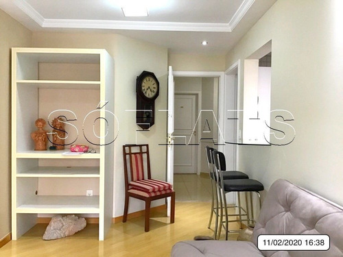 Imagem 2 de 15 de Flat Em Moema Para Locação, Prox Ao Shopping Ibirapuera Mobiliado Com Serviços. Sem Fiador. - Sf31875