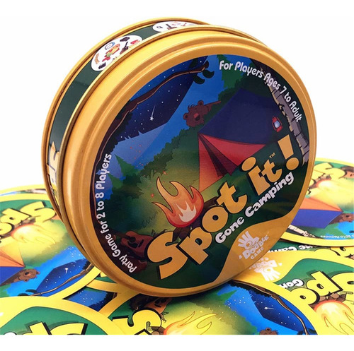 Spot It Gone Camping, Juego De Cartas Dobble