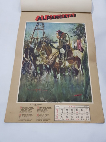 Imagen 6 de 9 de Antiguo Almanaque Alpargatas 1937 Zavattaro Compl Mag 58623