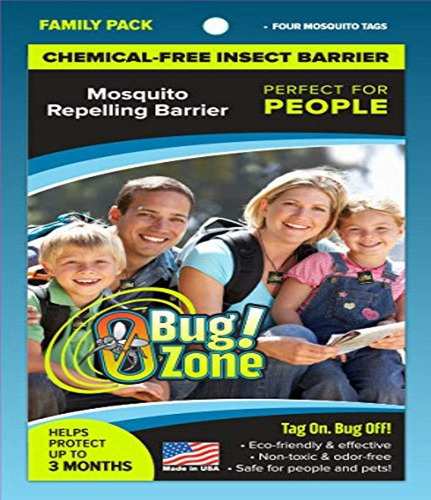 0bug Zona De. Mosquito Barrera Etiquetas, Family Pack