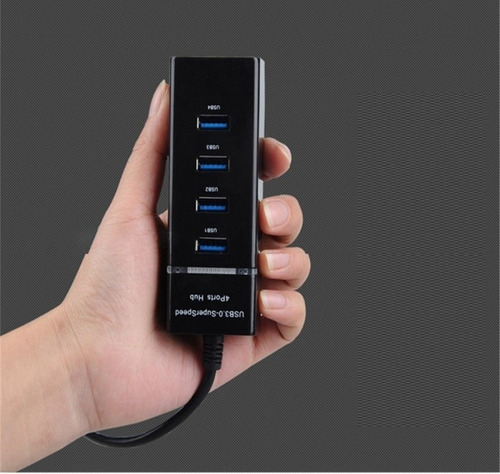 Hub 4 Puertos Usb 3.0 5gbps Mac - Win- Linux - Premium