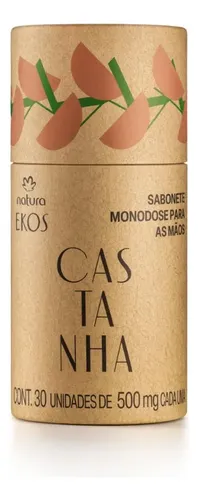 Sabonete Monodose Para As Mãos Ekos Castanha 30 Un De 500 Mg