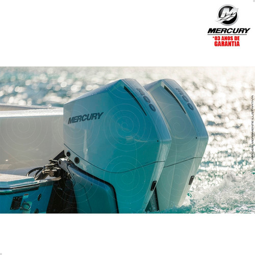 Motor De Popa Mercury 4t 300hp Xl V8 Dts Pess Física Branco