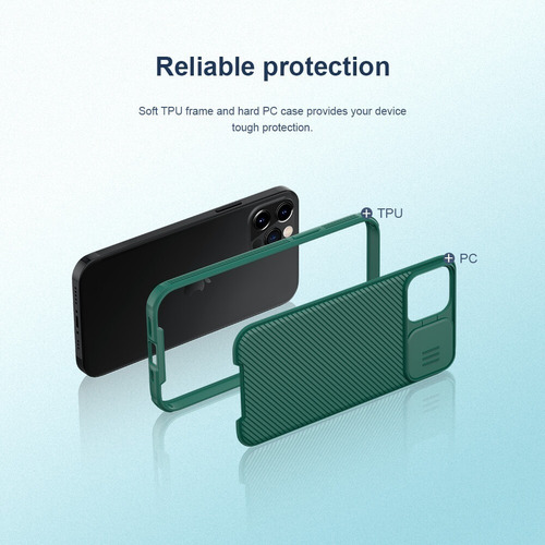 Imagen 7 de 10 de Carcasa Nillkin Camshield Pro Para iPhone 12 /pro/ Pro Max