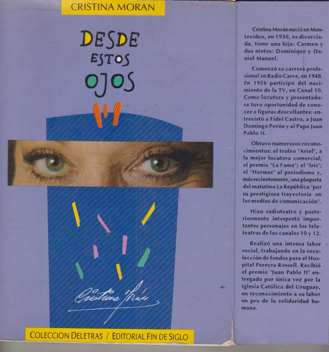 Cristina Moran Television Radio Desde Estos Ojos 1994 Escaso