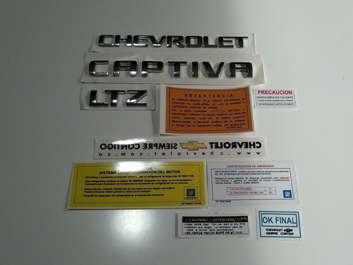 Chevrolet Captiva Ltz Emblemas Y Calcomanías