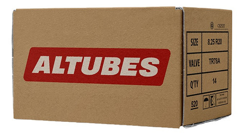 Caja De Cámaras Altubes 8.25 R20 (valv Tr78a) 9 Unid