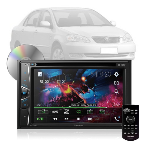 Imagem 1 de 6 de Central Multimidia Dvd Pioneer Avh-g228bt Toyota Corolla