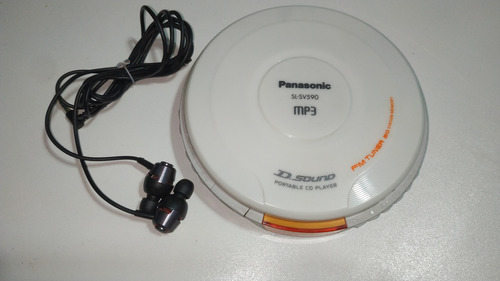 Discman Panasonic Sl-sv590 Con Mp3 Y Radio + Audífonos (Usado)