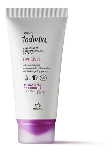 Antitranspirante Em Creme Natura Tododia Ameixa E Flor De Baunilha