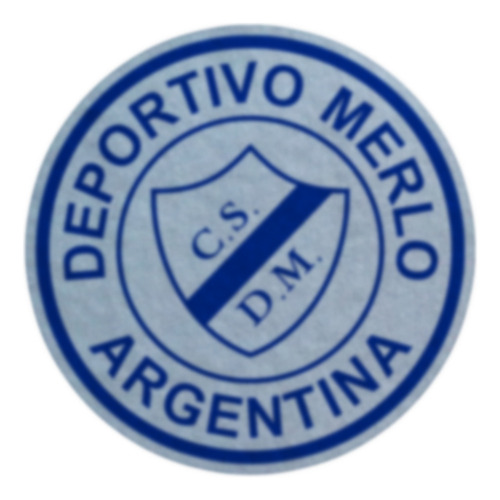 Parche Escudo Felpa Para Coser 8cm Set X4 Futbol Arg001 Deportivo Merlo Deportivo Merlo