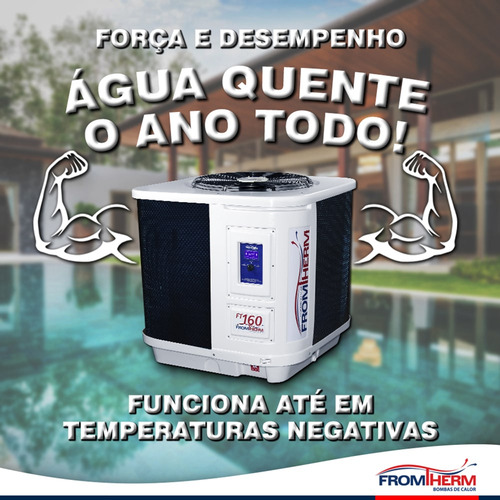 Trocador De Calor Aquecedor Piscina Fromtherm Ft25 (touch)