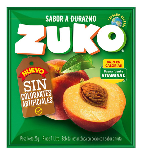 Pack 10 Sobres Jugo En Polvo Zuko 20g - Elige Tu Sabor