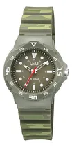 Comprar Reloj Infantil Q&q V07a-012vy Manecillas Camuflaje Verde Bisel Verde Oscuro Fondo Verde Oscuro