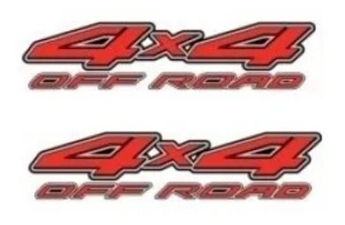 Par Dois Adesivos 4x4 Off Road Nissan Frontier Lateral