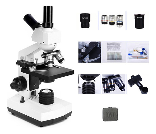 Microscopio Bnise 40x-2000x Kit De Laboratorio Profesional
