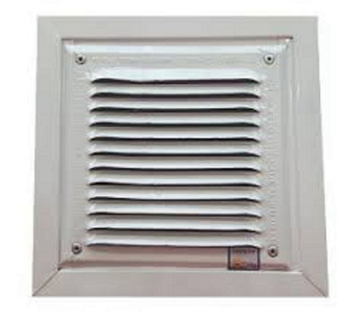Rejilla De Ventilación Aprobada 15x15cm Con Marco Blanca