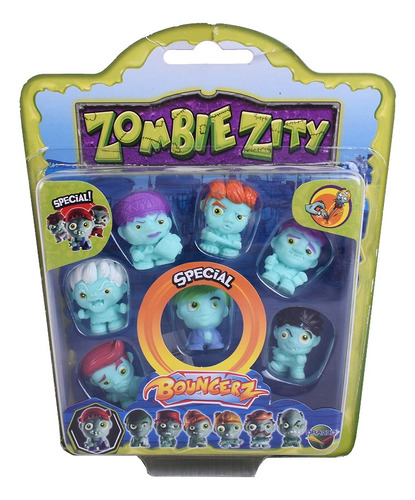 Muñeco Zombie Zity Figuras X 7 Dracco M131009