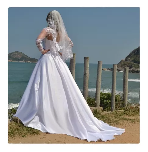 Vestidos De Noivas - Vestido Noiva Princesa Renda Elegante Luxo Barato de  Mercado Livre - Julianorenata33 ************ATENÇÃO***********VESTIDO  IMPORTADOPRAZO DE ENTREGA 40 A 60 DIASVESTIDO ACOMPANHA ANAGUA Tamanho: L ·  Comprar todos os