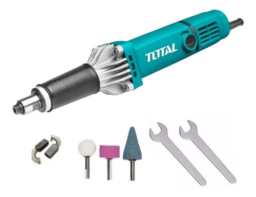 Amoladora recta Total Tools TG504062 de 50 Hz/60 Hz color turquesa 400 W 220 V - 240 V + accesorio