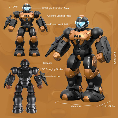 Robot Control Remoto Sonidos Niños Regalo Navidad 15