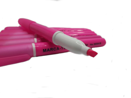 288 Canetas Marca Texto Cor Rosa Recarregável