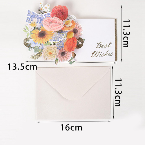 Tarjeta De Felicitación De Flores Tarjeta Del Día De La