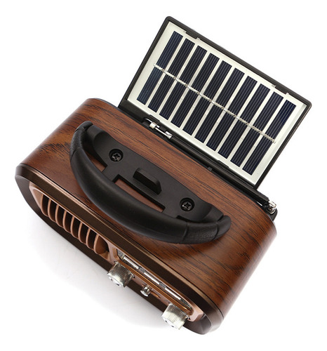 // Radio Bluetooth Multifunción Portátil Solar Vintage