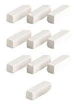 10 Giz Azul 10 Branco 10 Virolas 10 Culatras P/ Taco Bilhar